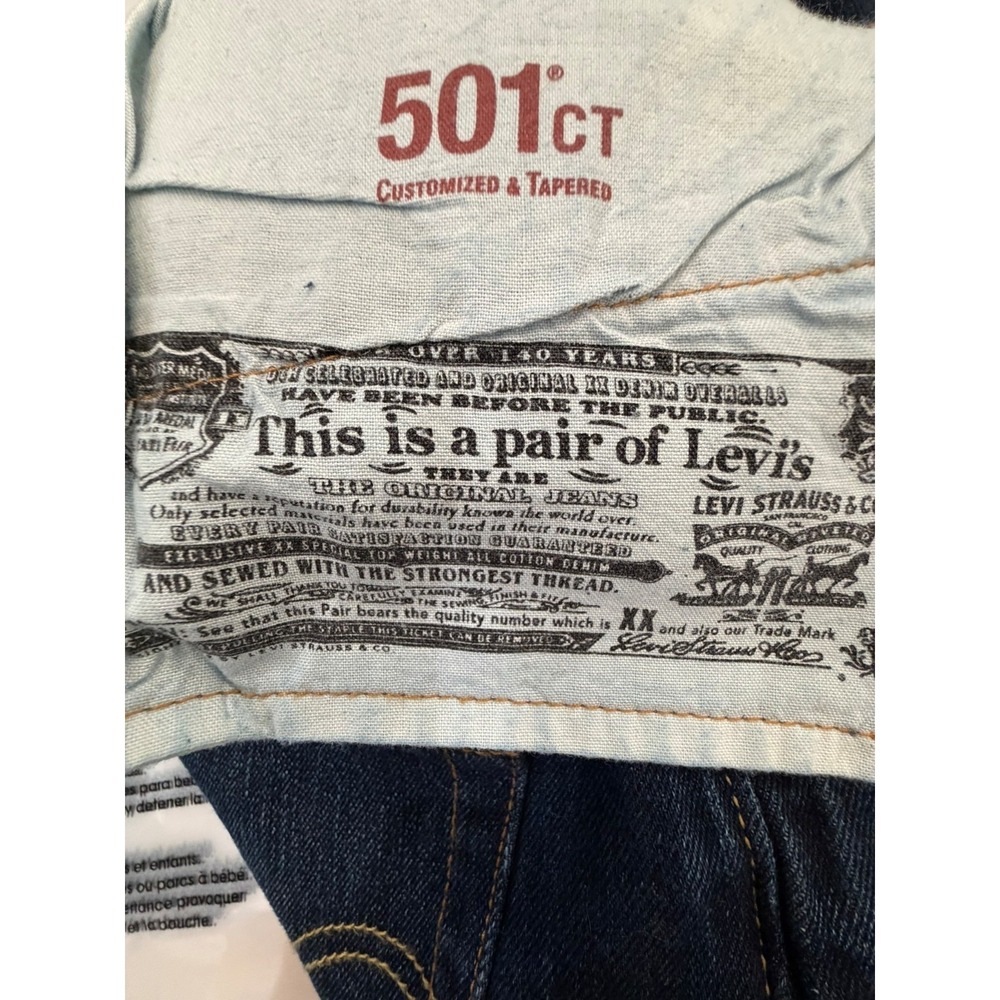 Levi's 501 CT Customized & Tapered Button Fly 100% Cotton Jeans 34 /‎ 29 - Picture 4 of 8